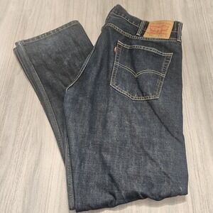 Levis‎ Jeans Mens 40x32 Blue Denim 513 Slim Straight